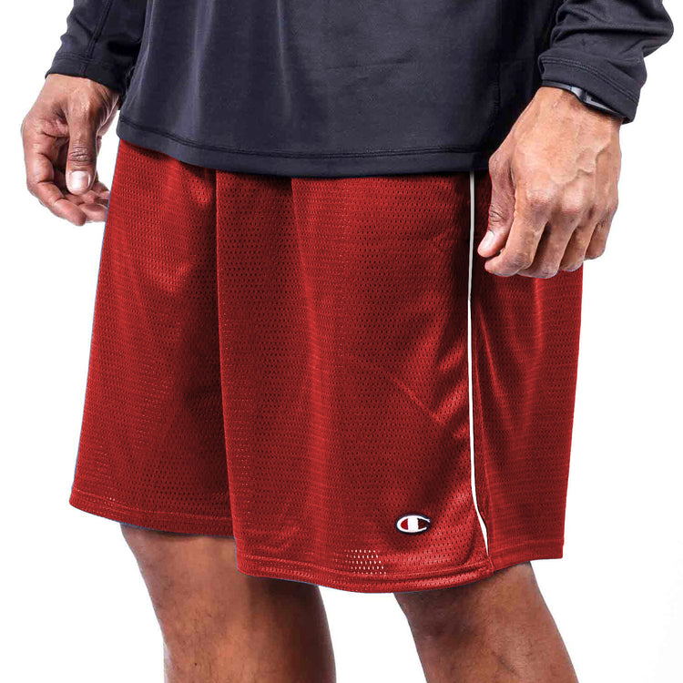 Champion Crimson Mesh Shorts - Front View