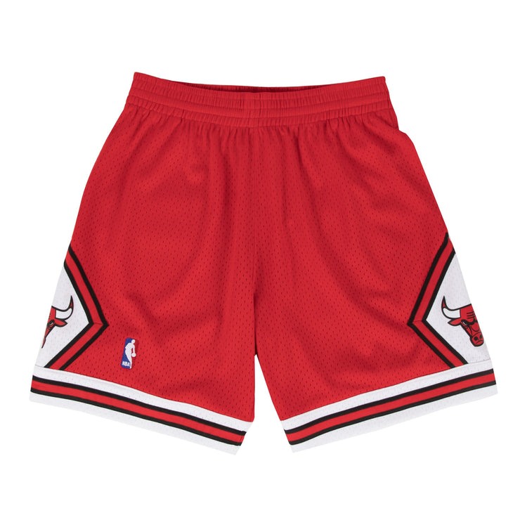 Red Swingman Shorts Chicago Bulls 1996-97 - Front View