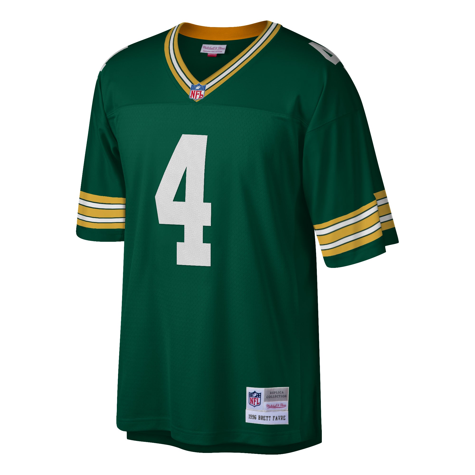 Green Bay Packers Brett Favre #4 100 Year Silver Legacy Replica Jersey – Green  Bay Stuff