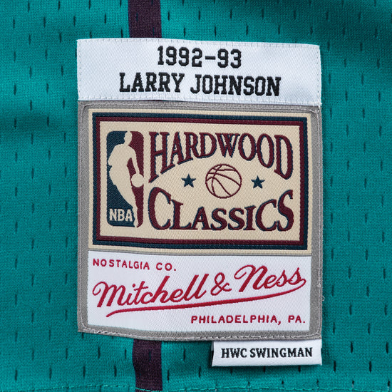 Swingman Jersey Charlotte Hornets 1992-93 Larry Johnson - Authenticity Patch
