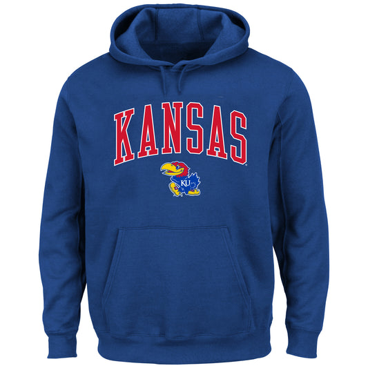 Royal Blue Kansas Big Logo Hood - Front View