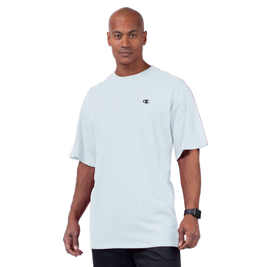 Champion White Jersey Crew T-Shirt - Front View