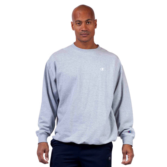 Champion Oxford Grey Fleece Crew Sweatshirt