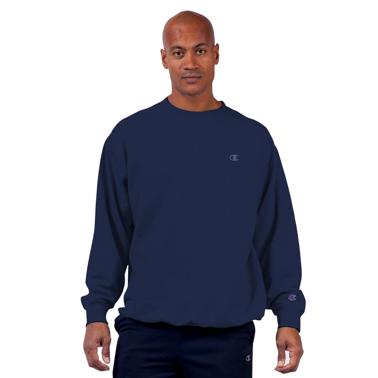 Champion Navy Fleece Crew Sweatshirt