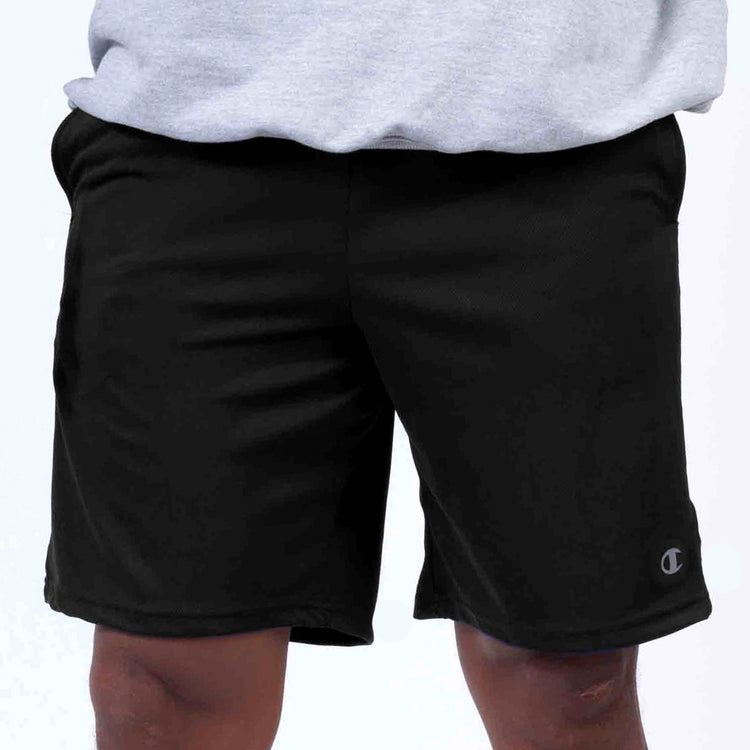 Champion Black Jersey Shorts - Front View
