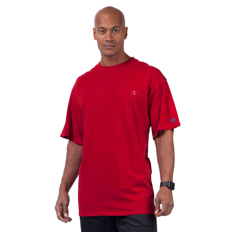 Champion Crimson Jersey Crew T-Shirt - Front View