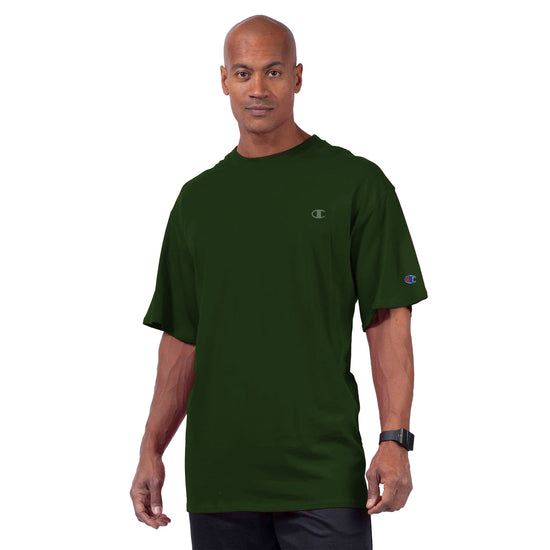 Champion Taffy Green Jersey Crew T-Shirt - Front View