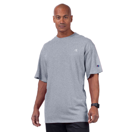 Champion Oxford Heather Jersey Crew T-Shirt - Front View