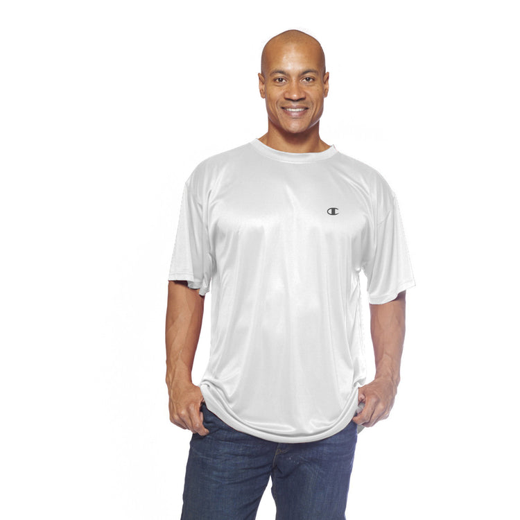 Champion White Performance Tee - Front View