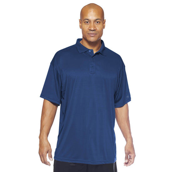 Champion Navy Performance Polo Shirt - Front View