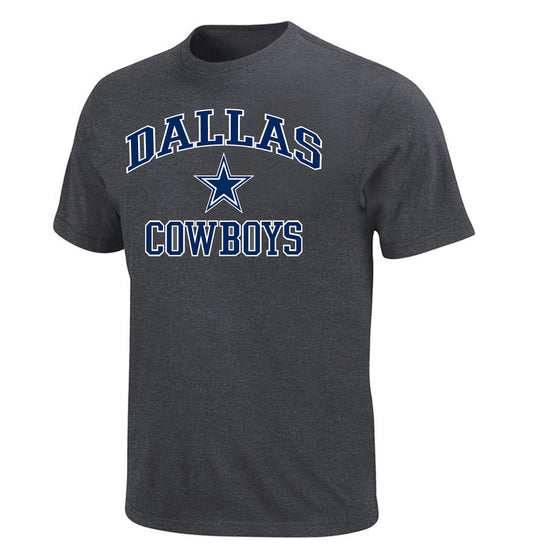 Dallas Cowboys Heart & Soul Charcoal Heather T-Shirt - Front View