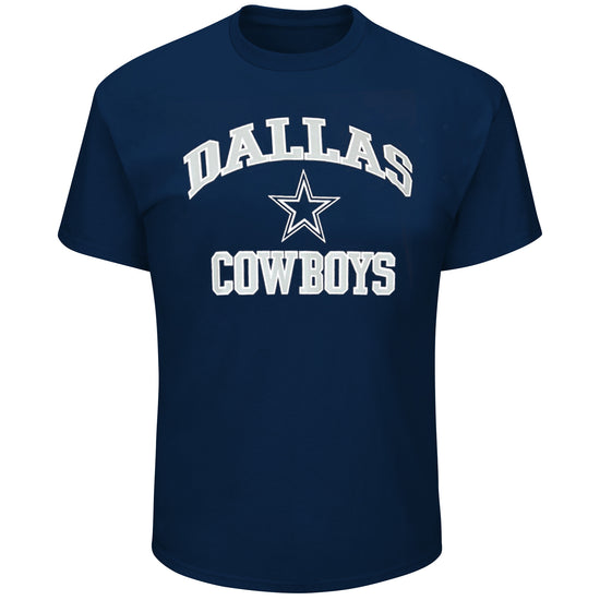 Dallas Cowboys Heart & Soul Navy T-Shirt - Front View