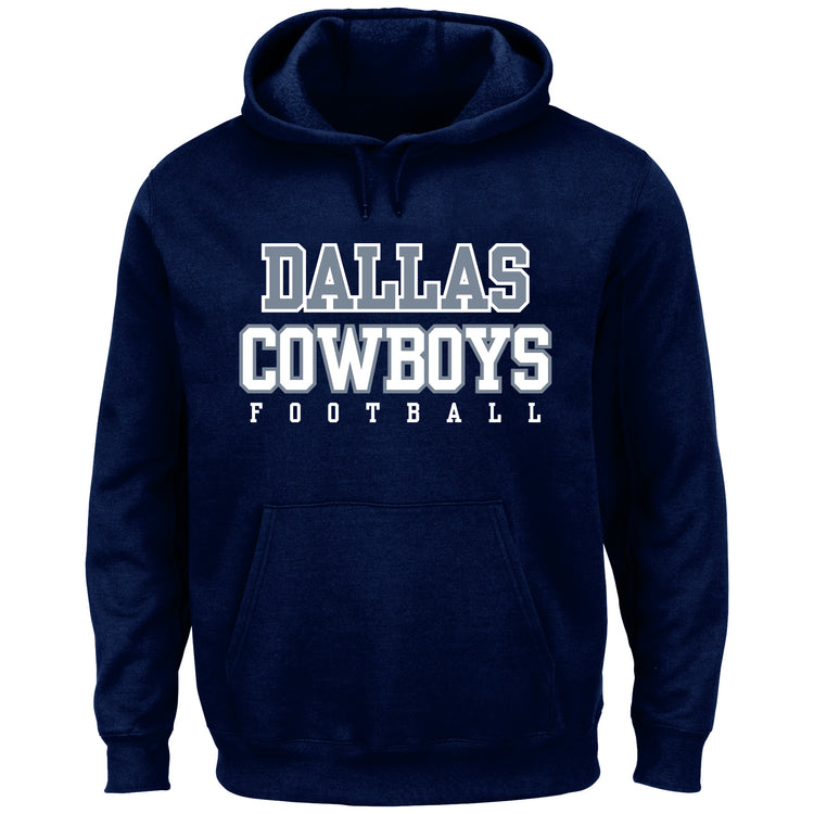 Navy Dallas Cowboys Football Hood - Front View