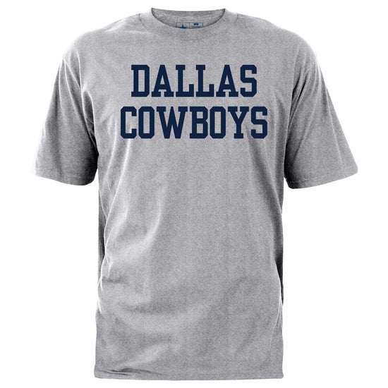 Dallas Cowboys Wordmark Grey Heather T-Shirt - Front View