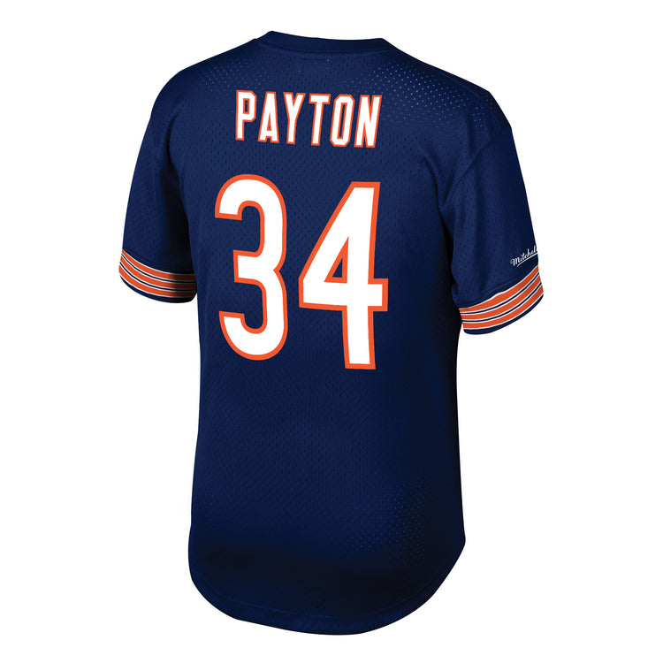Chicago Bears Walter Payton Retired Player Mesh Crewneck Top - Back View