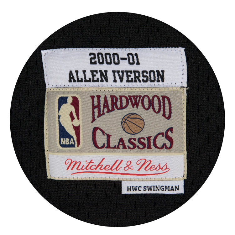 Black Swingman Jersey Philadelphia 76ers 1997-98 Allen Iverson - Authenticity Patches