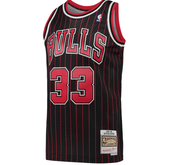 Black Swingman Jersey Chicago Bulls 1997-98 Scottie Pippen - Front View