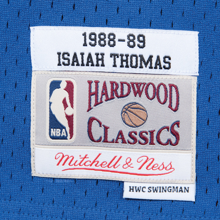 Swingman Jersey Detroit Pistons 1988-89 Isiah Thomas - Authenticity Patches