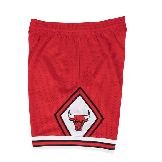 Red Swingman Shorts Chicago Bulls 1996-97 - Left View