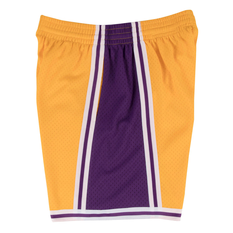 Gold Swingman Shorts Los Angeles Lakers 1996-97 - Left View
