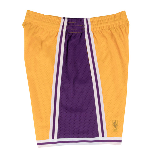 Gold Swingman Shorts Los Angeles Lakers 1996-97 - Right View