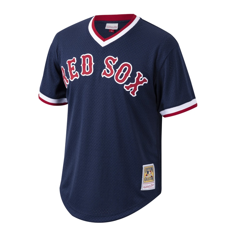 Authentic Mesh BP Jersey Boston Red Sox 1992 Wade Boggs - Front View