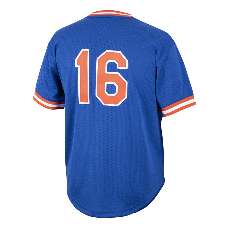 Authentic BP Jersey New York Mets 1986 Dwight Gooden - Back View