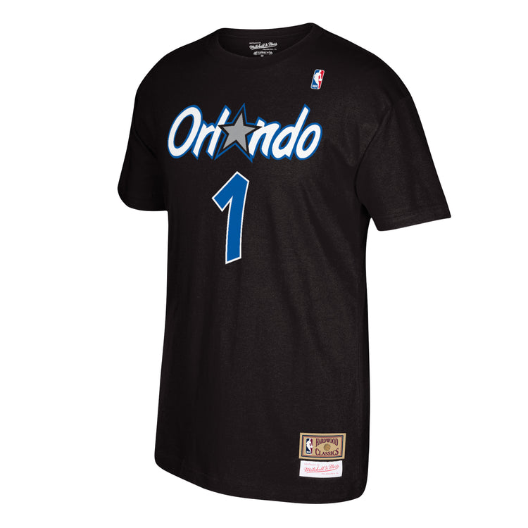 Orlando Magic Penny Hardaway Hardwood Classics Name & Number T-Shirt - Front View