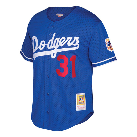 Authentic BP Jersey Los Angeles Dodgers 1997 Mike Piazza - Front View