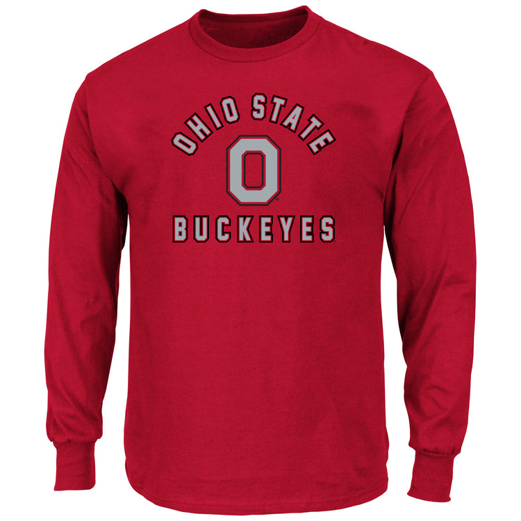 Ohio State Arched Logo Long Sleeved Tee - Front View