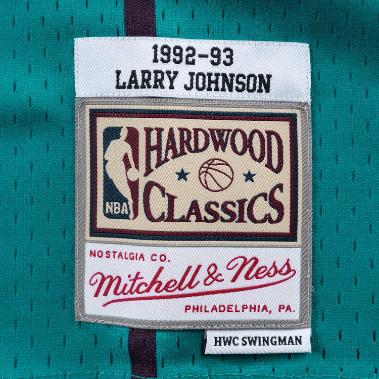 Swingman Jersey Charlotte Hornets 1992-93 Larry Johnson - Authenticity Patch