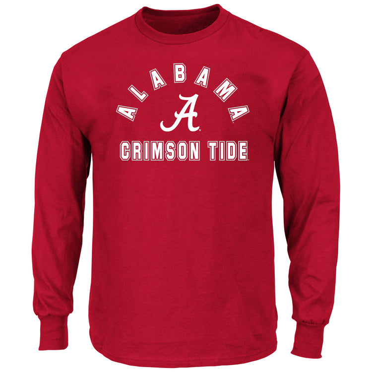 Alabama Arched Logo Long Sleeved Tee - Front View