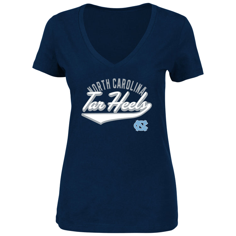 Navy North Carolina Plus Women's Script Tee