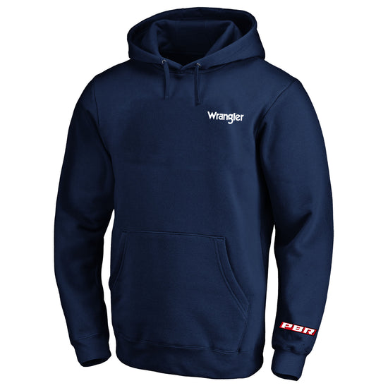 Wrangler x PBR Mens Pullover Fleece Hoody - Navy