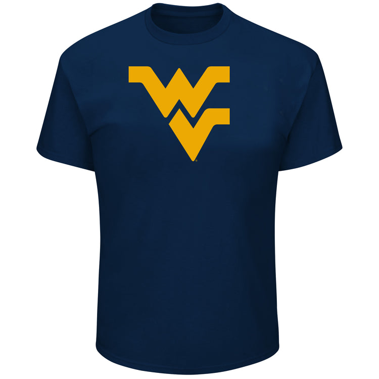 Navy West Virginia Big Logo Tee - Front View